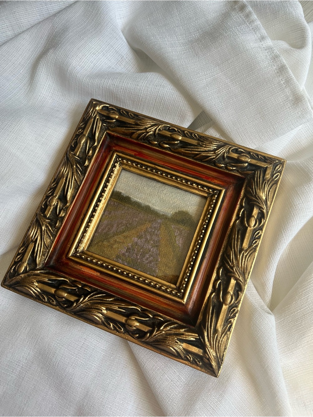 “Through The Lavender” oil painting